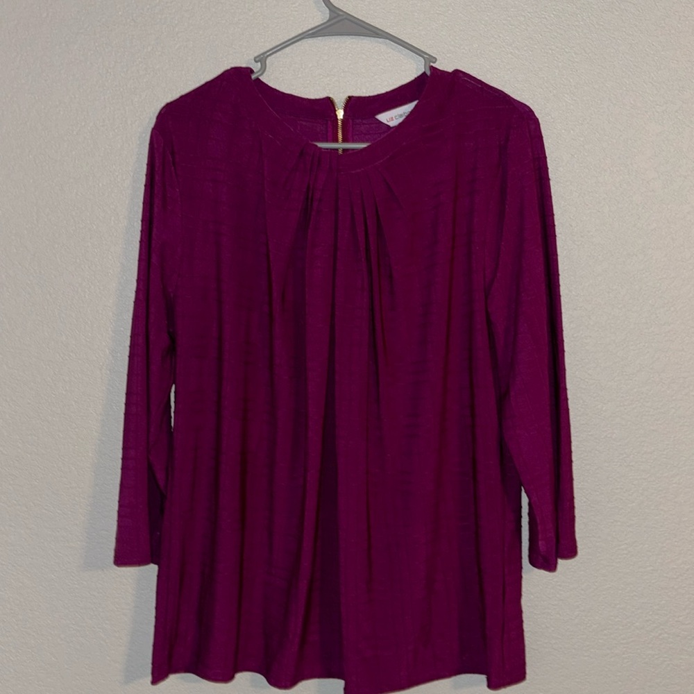 Purple Liz Claiborne dress shirt